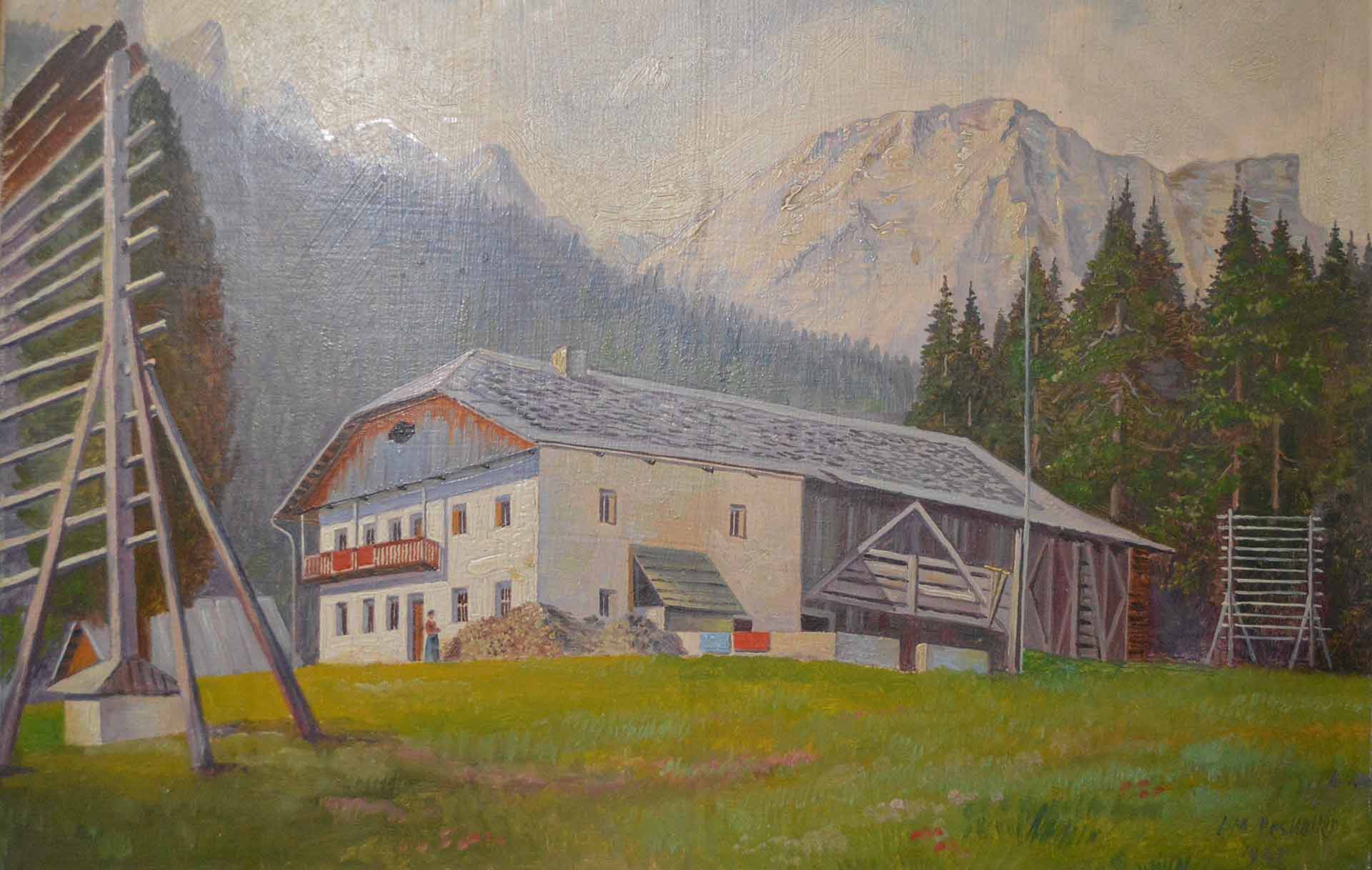 Painting - history - 4 star Hotel Trenker in Braies