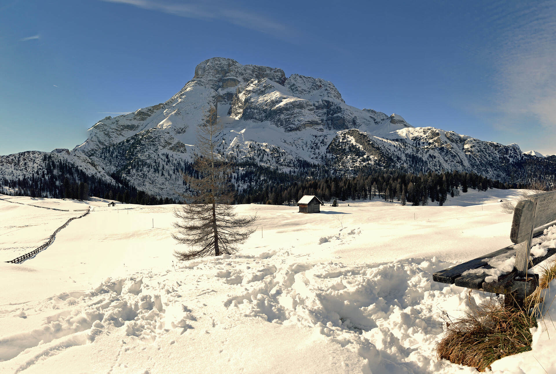 Escursioni invernali nelle Dolomiti